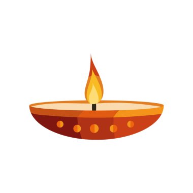 diwali lamba dekorasyonu izole tasarım