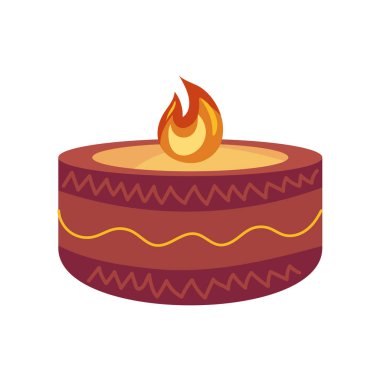 diwali lambası izole çizim tasarımı