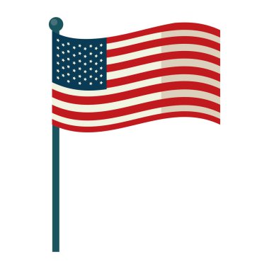 Amerikan bayrağı ulusal tasarım illüstrasyonu