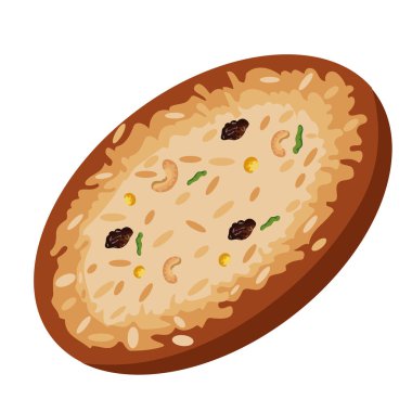 Pongal Festivali yemek illüstrasyonu izole