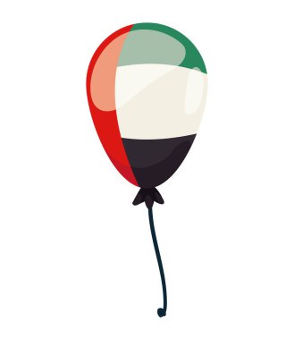 Ulusal bayrak balonu izole edildi.