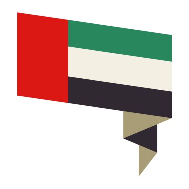 uae ulusal bayrak izole illüstrasyon