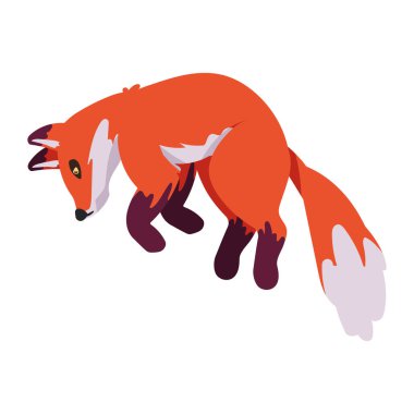 Orman hayvanı tilki çizimi tasarımı