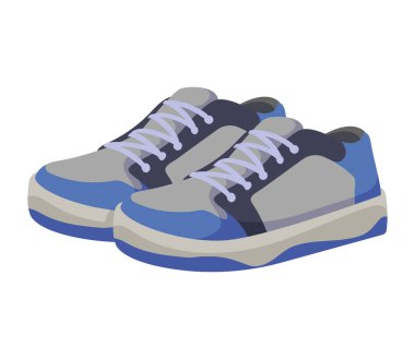 Erkek ayakkabı aksesuarları spor illüstrasyonu