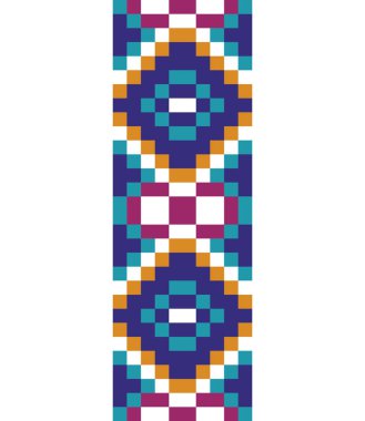 Güney Afrika boncuk tasarım illüstrasyonu