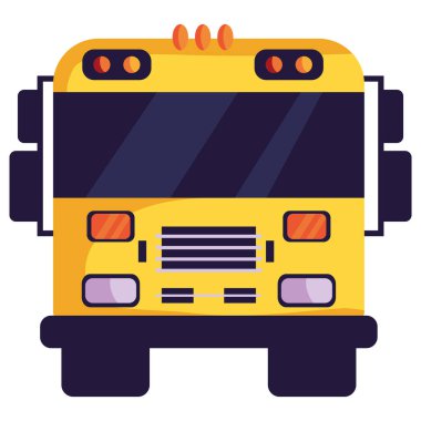 okul otobüsü eğitimi izole edilmiş resim