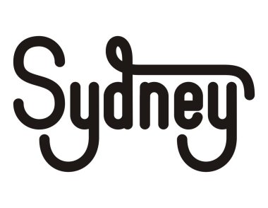 Sydney City harfleri monokrom stili