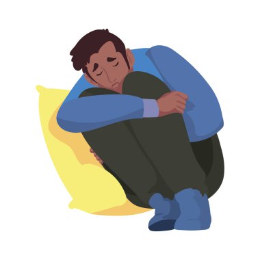Depresyon adamı zihinsel durum çizimi
