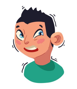 Tourette sendromu konsepti çizimi izole edildi