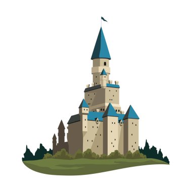 Almanya Neuschwanstein Kalesi Çizim Tasarımı