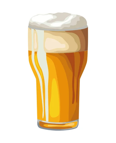 Germany Beer Glass Full Illustration — Stock Vector
