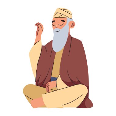 Guru nanak jayanti dini kutlama illüstrasyonu