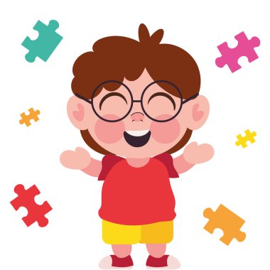 Bulmaca çizimi olan otistik çocuk izole edildi