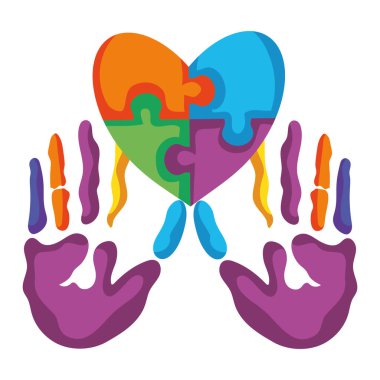 otizm el bulmacaları illüstrasyon izo