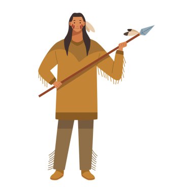 Amerikan yerlisi savaşçı çizimi