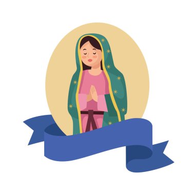 Guadalupe Bakire Aziz illüstrasyon vektörü