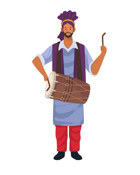 baisakhi indian festival illustration vector