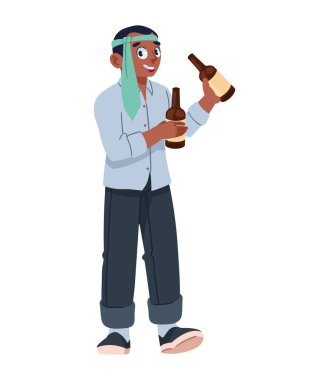 Bekarlığa veda partisi adamı mutlu tasarım