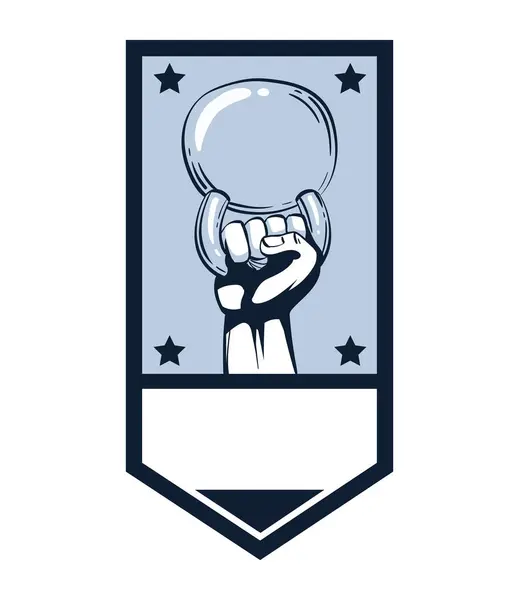 Gambar Logo Gym Desain Terisolasi Stok Ilustrasi 