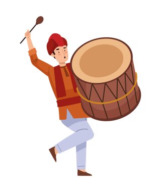 Hint festivali Ganesh Chaturthi 'yi kutlayan Hintli adam izole edilmiş.