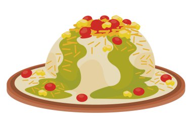 Hint tatlıları rasmalai izole edilmiş.