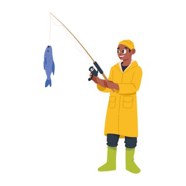 Yetişkin balıkçılığı çubukla izole edilmiş