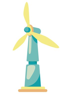 Rüzgar türbini enerjiyi izole ediyor