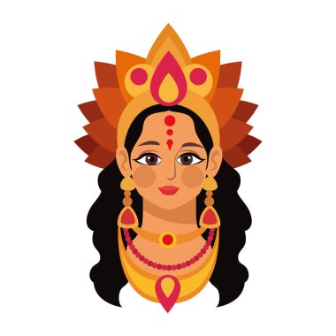 Lakshmi Hindu zenginlik tanrıçası sevgi ve refah izole