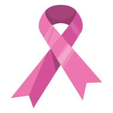 Göğüs kanseri farkındalığı ayı pembe kurdele izole