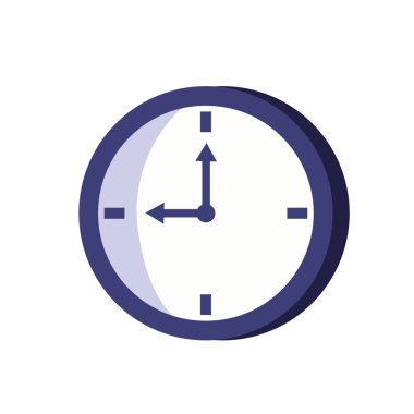 clock time office isolated icon clipart