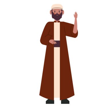 Türbanlı Müslüman adam.