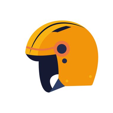 Kask snowboard ekipmanları izole edilmiş simge