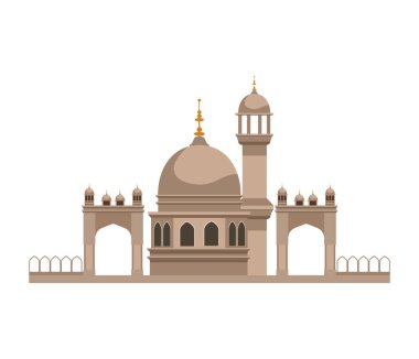 Hazratbal müslüman tapınağı izole tasarımı
