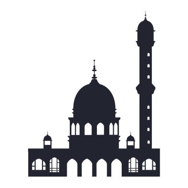 Hazretbal İslami Tapınak silueti izole edildi