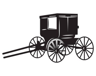 Amish böceği arabası izole edilmiş simge