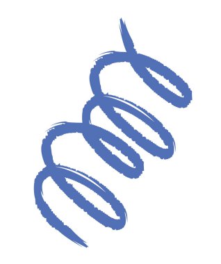 El çizimi spiral çizgi izole edildi