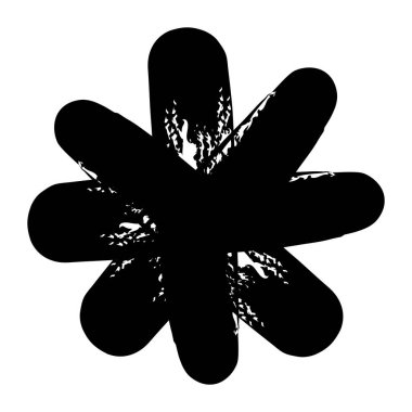 yıldız geometrik şekil fırça karalama simgesi