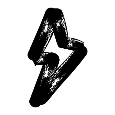 gök gürültüsü geometrik şekil fırça karalama simgesi