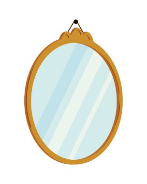 ayna dekorasyonu ev ögesi izole