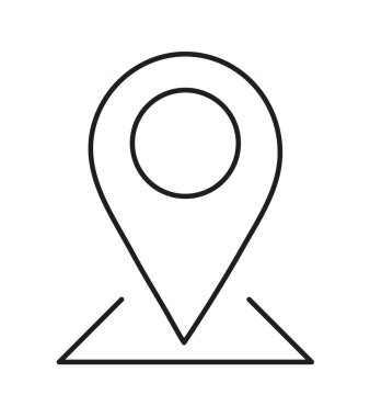 navigasyon pin konumu simge çizgisi biçimi