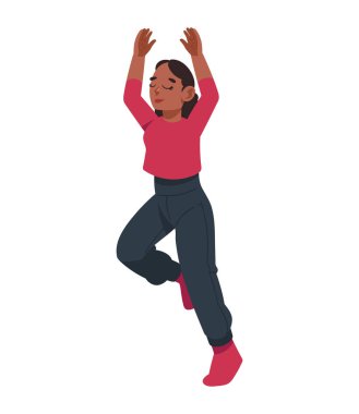 Dans eden afro kadın izole edilmiş ikon