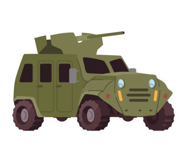 askeri Hummer aracı izole edilmiş simge