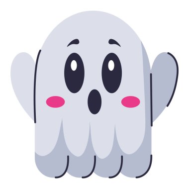 Hayalet yaratıklar izole edilmiş vektör