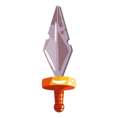 Video oyunu kılıç simgesi izole edildi