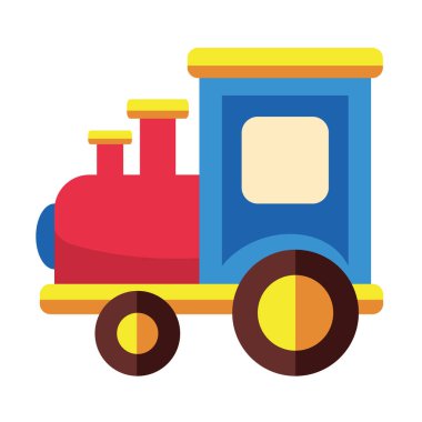 oyuncak tren ikonu izole