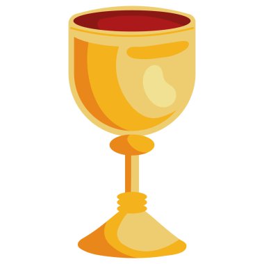 Altın kadehten izole tasarım