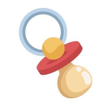 bebek lastiği emziği izole edilmiş tasarım