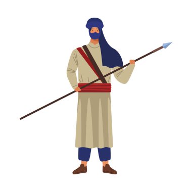 Hindu savaşçı Sikh çizimi izole edildi