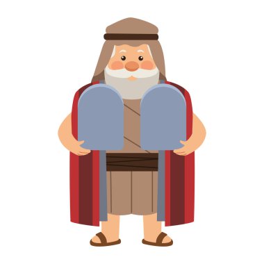 On buyruk izole edilmiş Moses İncil karakteri