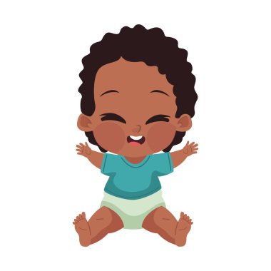 bebek oğlan karakter izole tasarımı